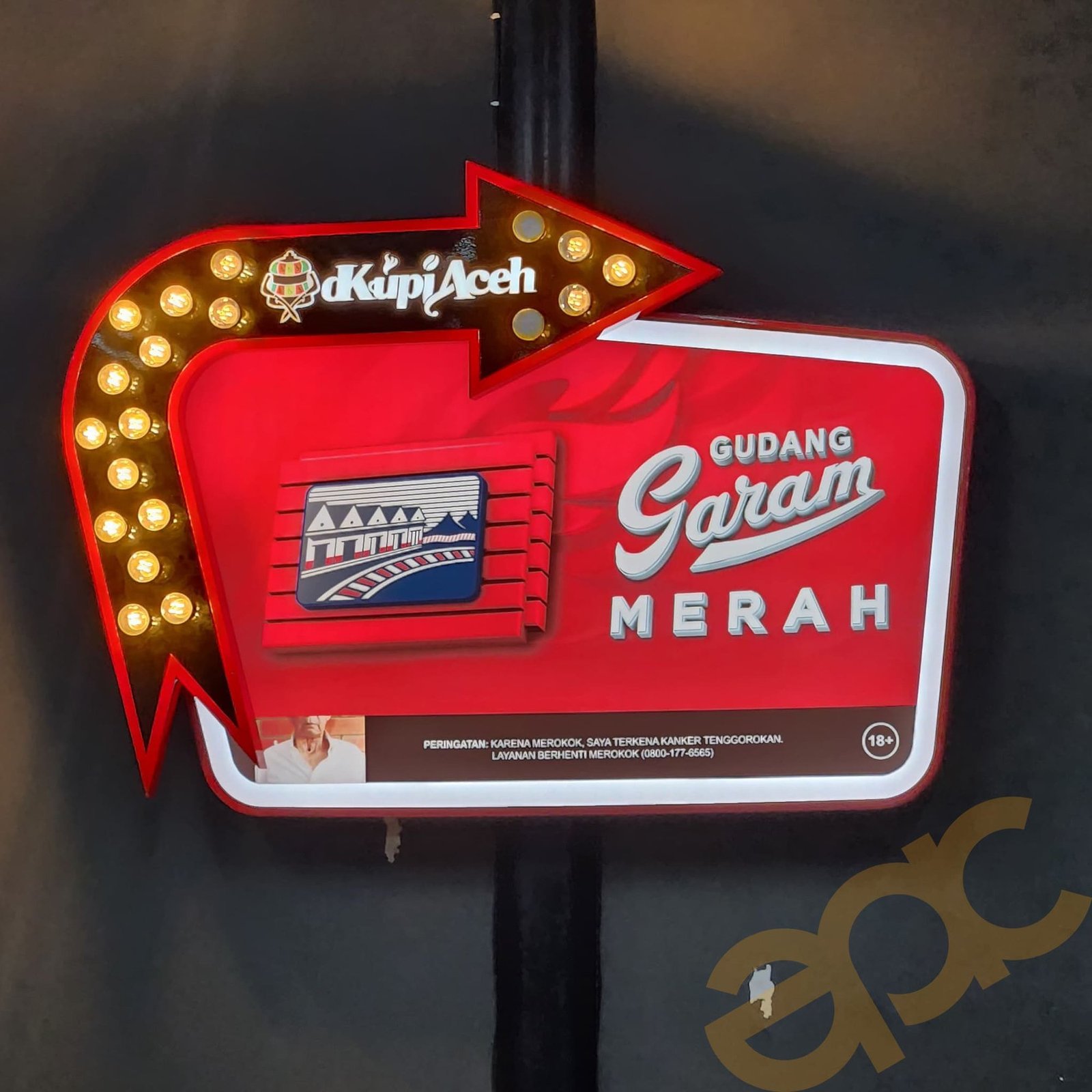 Signage dKupi Aceh x Gudang Garam Merah